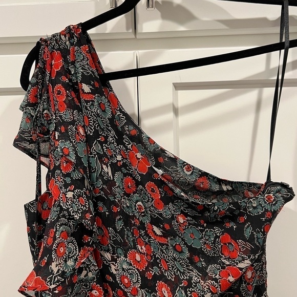 Veronica Beard Ballard Silk One Shoulder Ruffle Dress. EUC! - Picture 12 of 13